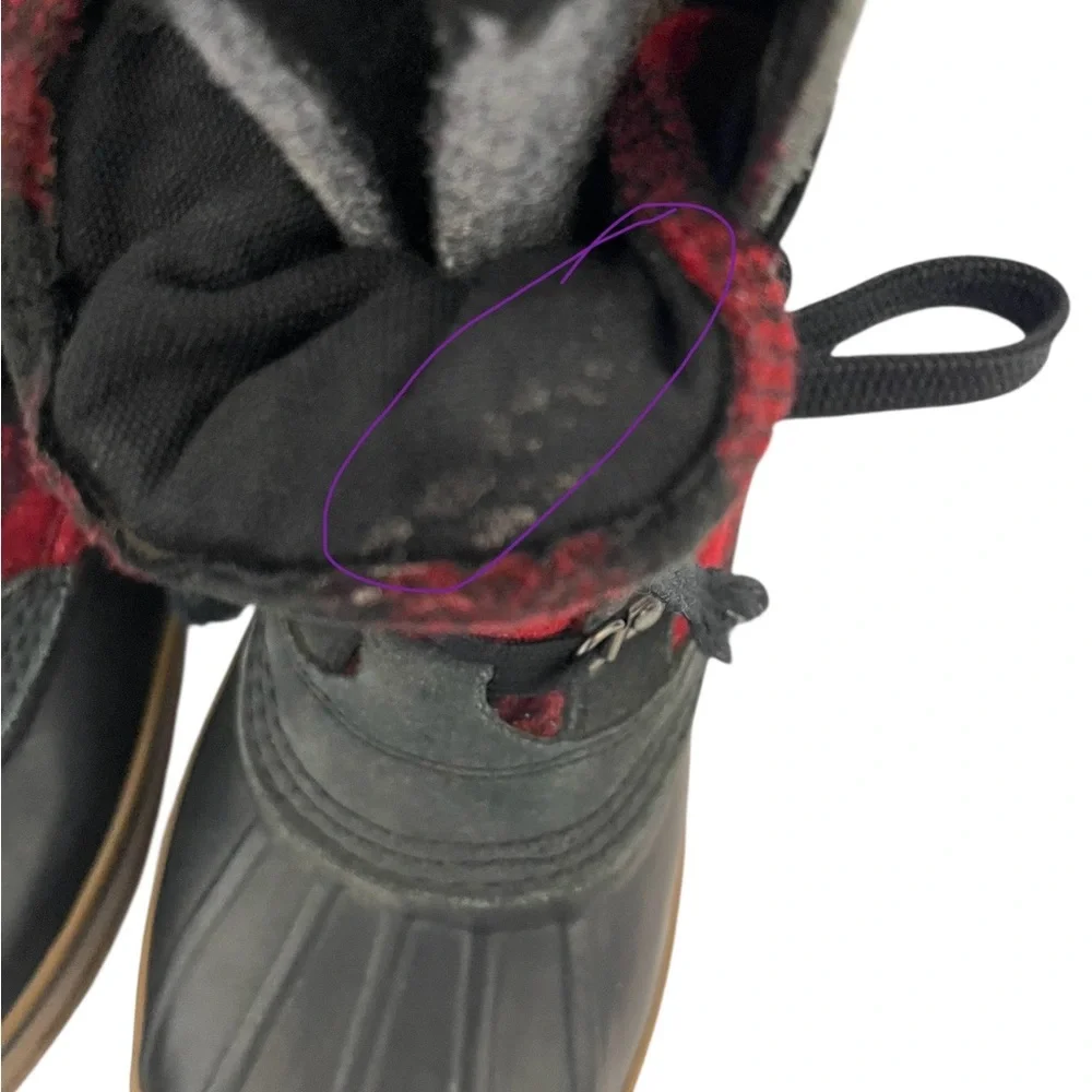 Men’s LL Bean Vintage Buffalo Plaid Wool Duck‎ boots Size 9 Outdoor Gorpcore